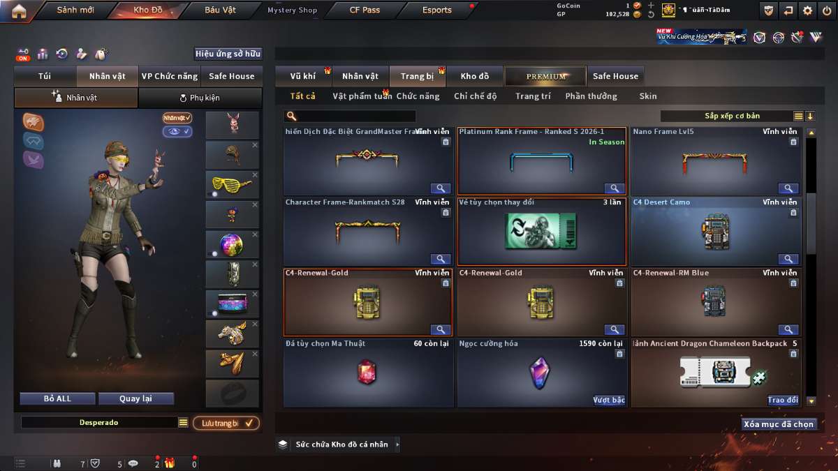 shop acc cf uy tin gia re